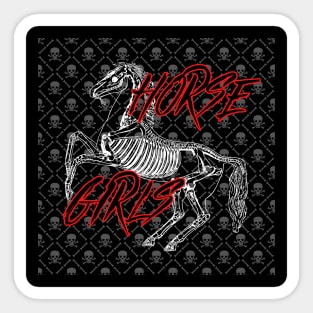Skeletal Horse Sticker
